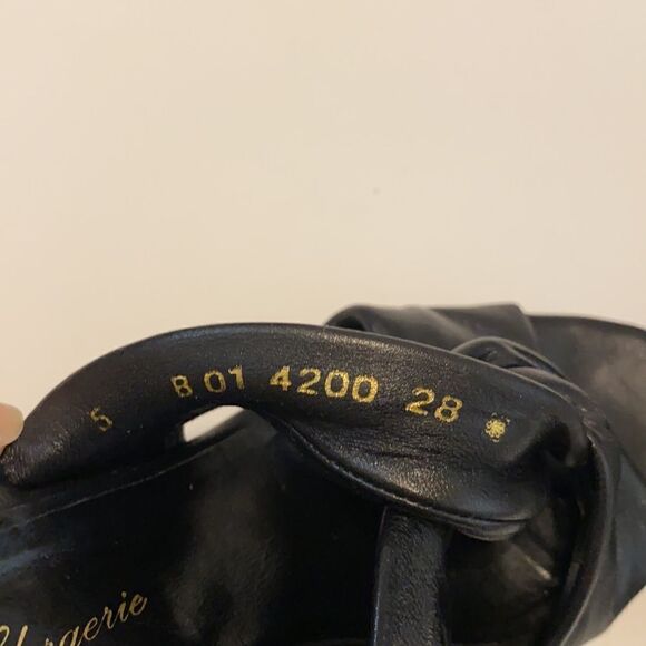 Robert Clergerie Dahra Wedge Sandal Black - Picture 6 of 7